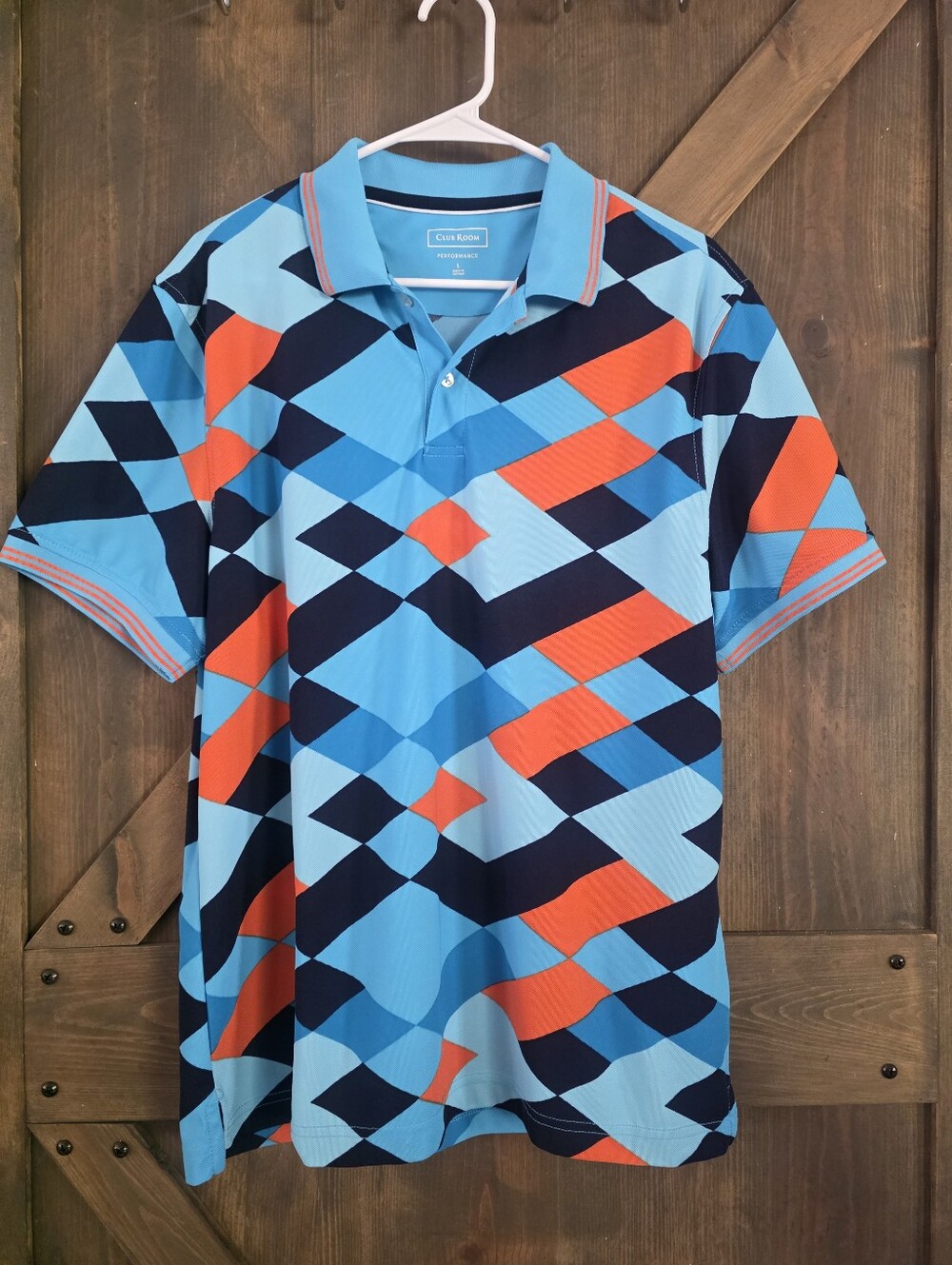 Club Room Men's Performance Polo Golf Size Large